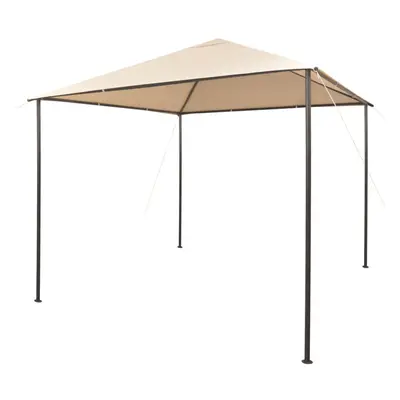 vidaXL Gazebo Pavilion Tent Canopy 3x3m Steel Beige Party Marquee Shelter