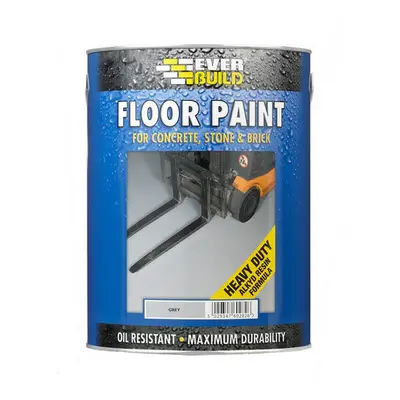 Everbuild Floor Paint Grey Litre