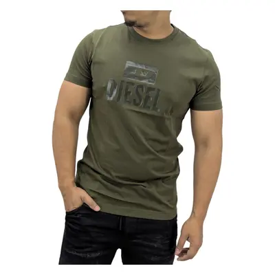 (Olive, M) DIESEL T DIEGO TONE ON TONE Mens T Shirts