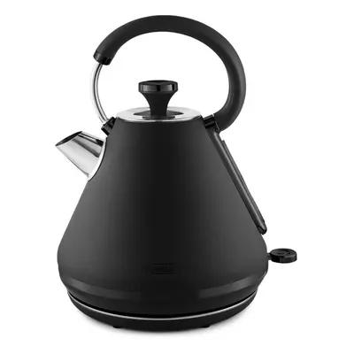 Tower T10079BLK Sera Pyramid Kettle with Smoked Black Trim, 1.7L, 3KW, Black