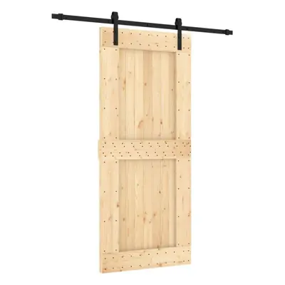 vidaXL Sliding Door Barn Door with Hardware Set Interior Door Solid Wood Pine