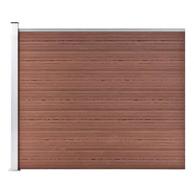 Fence Panel WPC 175x146 cm Brown