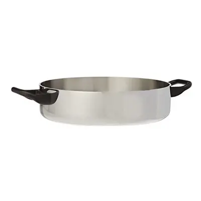 Alessi La Cintura Di Orione cm Low Casserole with Two Handles in 18/10 Stainless Steel