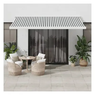 (white and anthracite, x cm) vidaXL Motorised Cassette Awning Retractable Awning Canopy Outdoor 