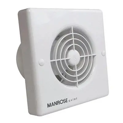 Manrose QF100T Quiet Extractor Fan with Timer for 4"/100mm Duct