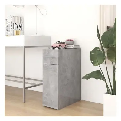 vidaXL Apothecary Cabinet Concrete Grey Chipboard Storage Cabinet Organiser