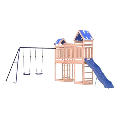 vidaXL Outdoor Playset Garden Playhouse Kids Playground Solid Wood Douglas