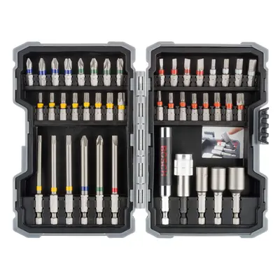 Bosch Professional - Piece Screwdriver Bit and Nutsetter Set (Drill Accessories), Colour Coded, 