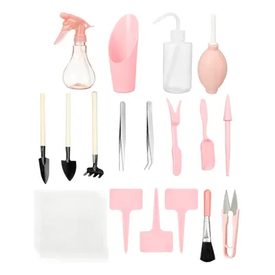 (B) 16/7Pcs Gardening Tool Miniature Set Hand Transplanting Succulent Planting Kits