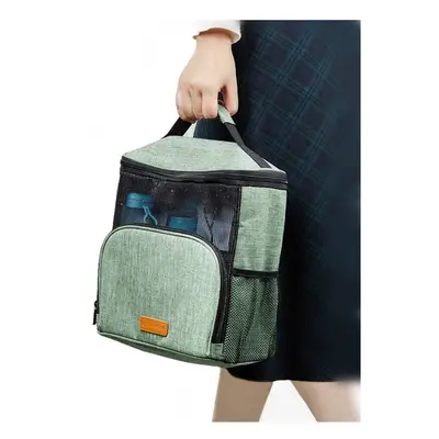 (Green) 600D Polyester Waterproof Wash Bag Hanging Make Up Cosmetic Pouch Folding Storage Bag