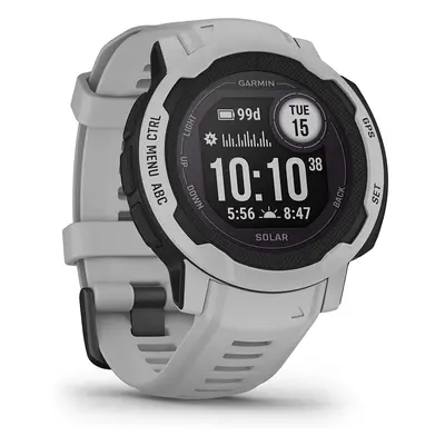 Garmin Instinct Solar Rugged GPS Smartwatch, Mist Grey