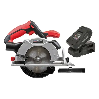 20V 150mm Cordless Circular Saw Kit - Powerful Laser Guided Cutter With Guide