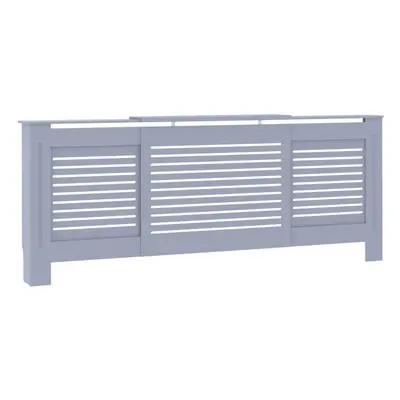 vidaXL MDF Radiator Cover Grey Heater Shelf Heating Cabinet Indoor Furniture