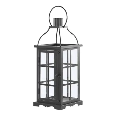 Iron Candle Lantern cm Black CLARA