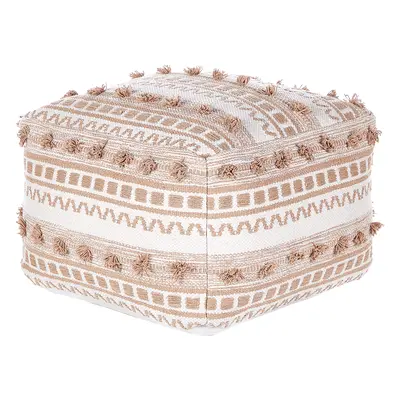 Pouffe KARAW Beige Cotton