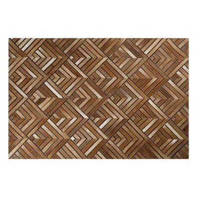 Cowhide Area Rug x cm Brown TEKIR