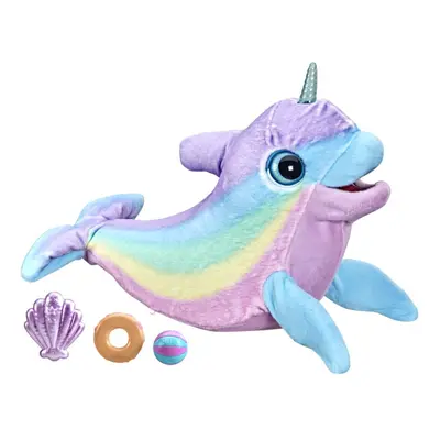 FurReal Wavy the Narwhal Interactive Animatronic Plush Toy, Electronic Pet, 80+ Sounds and React