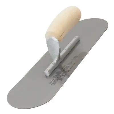 Marshalltown MSP10 Pool Trowel Carbon Steel 10" x 3" Shaped Wooden Handle