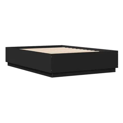 (black, x cm) vidaXL Bed Frame Bedroom Bed Base Bedstead Mattress Foundation Engineered Wood