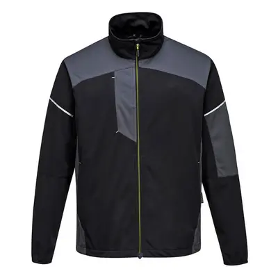 (M, Black/Zoom Grey) Portwest Mens PW3 Flex Shell Jacket