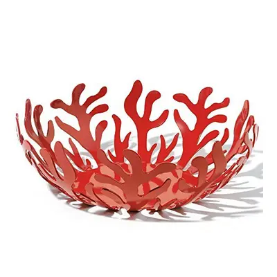 Alessi ESI01 / Mediterraneo Fruit Holder in Stainless Steel Colored with Epoxy Resin, Red, cm