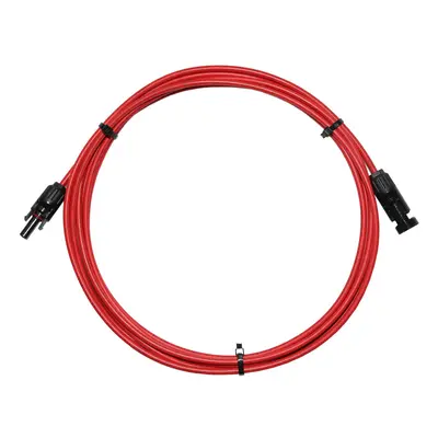 ( with MC4 Solar connectors Crimped metres) 6mm Solar Cable RED with or with out MC4 Solar conne