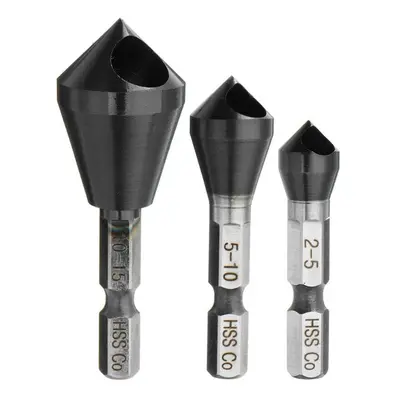 (10-15mm) HRC89 TiAlN Countersink Drill Bit M35 Cobalt Deburring Chamfer Drill Bit 2-5/5-10/10-1