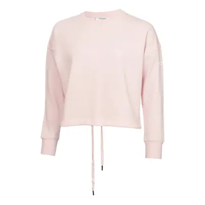 (2XL, Ice Pink) Calvin Klein Womens Salon Crew Neck Soft Feel Comfort Cropped Sweater