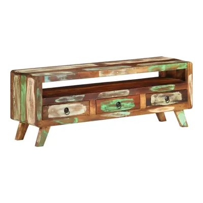 vidaXL TV Cabinet Multicolour Solid Reclaimed Wood Drawer Cabinet Furniture