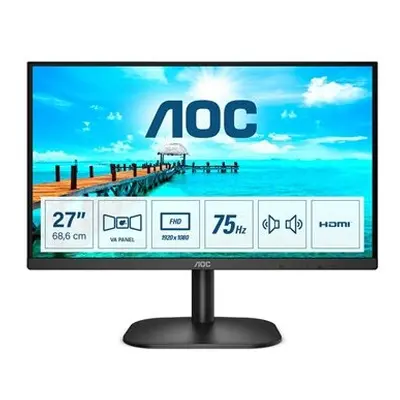 Aoc 27B2AM 27" Led Widescreen Full Hd Vga / Hdmi Frameless Black Monitor 27B2AM