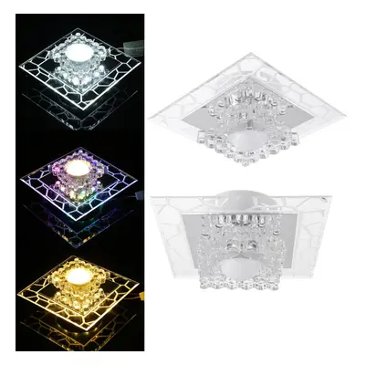 (Warm Light) 5W 220V 18cm Bright Crystal LED Ceiling Lights Fixture Pendant Aisle Hallway Lamps