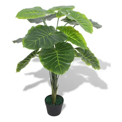 vidaXL Artificial Taro Plant with Pot 85cm Green Lifelike Realistic Flower