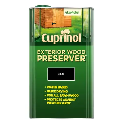 (Black) Cuprinol Exterior Wood Preserver 5L