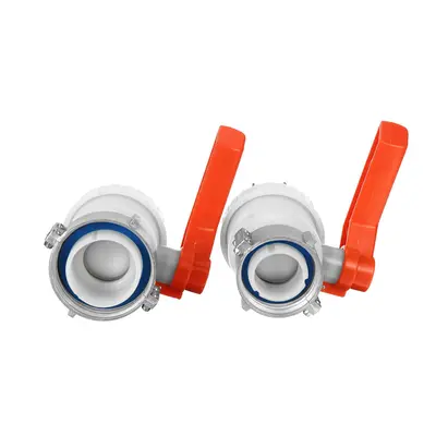 (62mm) 75mm/62mm Replacement Tank Butterfly Valve Tap Water Container Mauser Connector Fittings