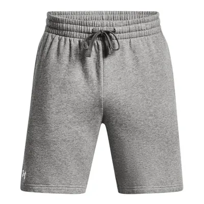 (XL R, Castle Rock/White) Under Armour Mens Rival Fleece Shorts