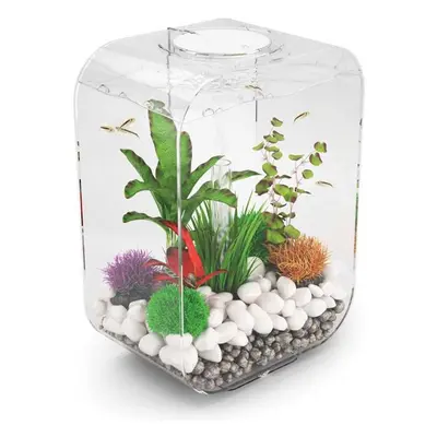 biOrb LIFE 15L Clear Aquarium Fish Tank with Multi Colour LED Lighting and Heater Pack