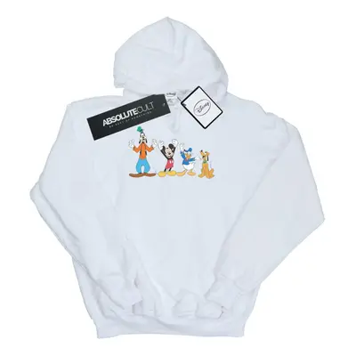 (M, White) Disney Mens Mickey Mouse Friends Hoodie