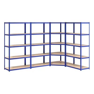 (blue, x x cm/ piece) vidaXL Shelves Rack Storage Shelf Workshop Shelf Industrial Shelving Unit