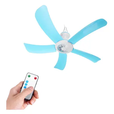 (With remote control) Portable Blades Mini Ceiling Fan with Remote Control Hanging Summer Cooler