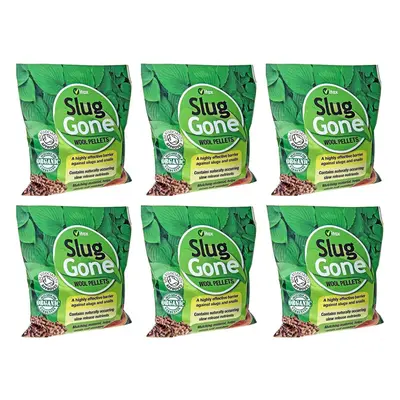 6 Bags Organic Slug Gone Slug & Snail Wool Pellets 3.5L