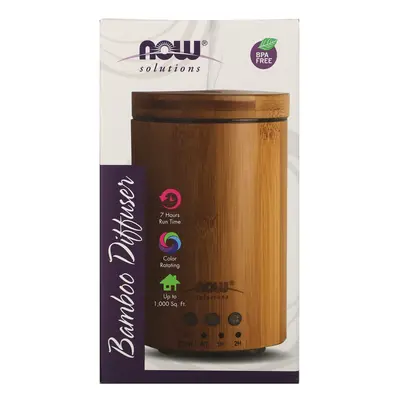 NOW Foods, Solutions, Real Bamboo Ultrasonic Oil Diffuser, Diffuser