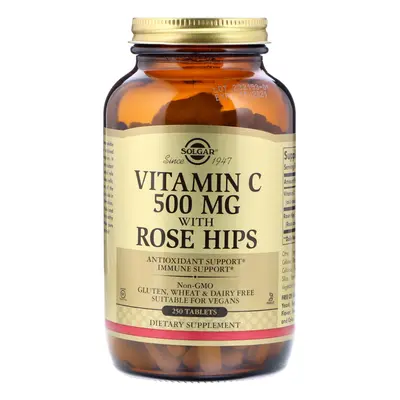 Solgar, Vitamin C with Rose Hips, mg, Tablets