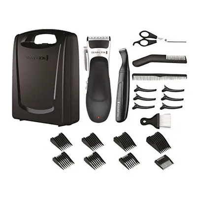 Remington Stylist piece Cordless Hair Clippers & Grooming Kit in storage case, Ceramic coated, s