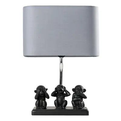 Monkey Black Table Lamp