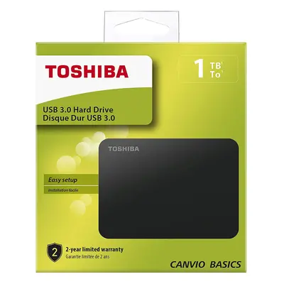 Toshiba Canvio Basics 1TB Highspeed Portable External Hard Drive USB