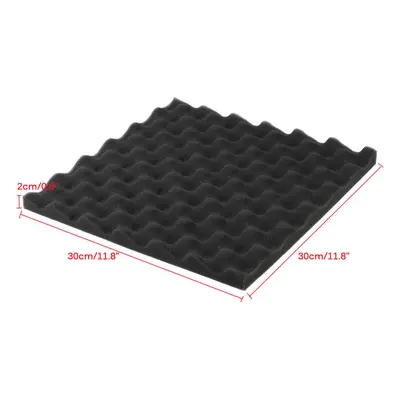 (30*30*2cm) 48PCS Sound-Absorbing Cotton Soundproof Foam Panels Noise Dampening Sponge