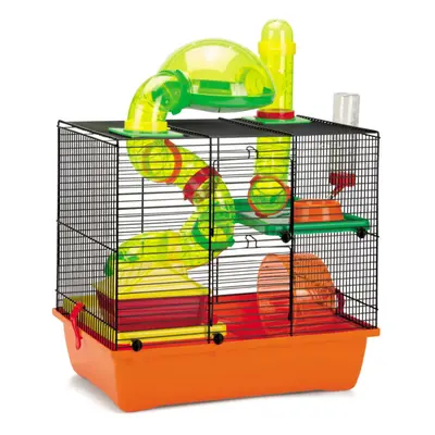 Beeztees Rodent Cage ROCKY 43x28x38.5cm Rodent House Running Wheel Food Bowl