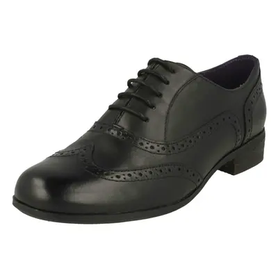 (UK 4, Black) Ladies Clarks Brogues Hamble Oak - D Fit