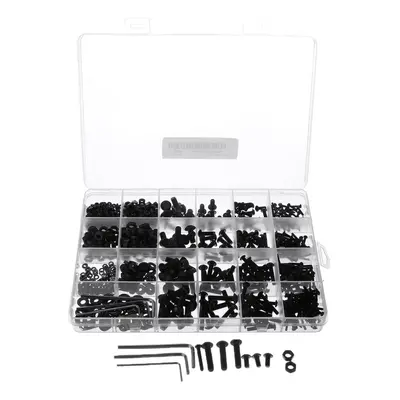 1060pcs M2 M3 M4 M5 Hex Socket Screw Set Carbon Steel Semicircular Head Screws