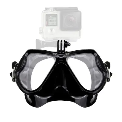 Scuba Diving Mask With Camera Mount Tempered Glass Profession Snorkel Mask Underwater Sport Scub